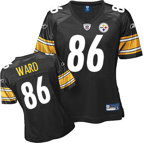 Women's Premier Hines Ward Reebok Jersey Black Home - #86 Throwback NFL Pittsburgh Steelers